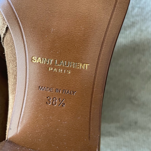 SAINT LAURENT Blake Jodhpur Suede Buckle Ankle Boots - Picture 7 of 9